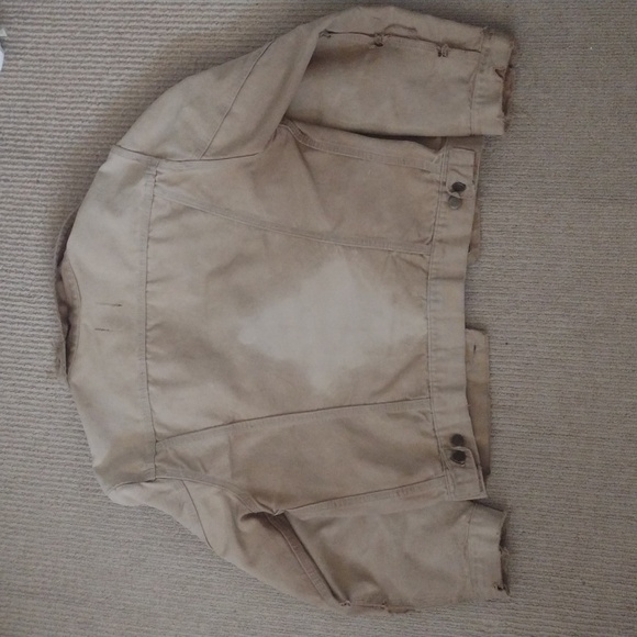 CARHARTT Sandstone Trucker Vintage Medium Button Up Jean Jacket - Picture 5 of 5